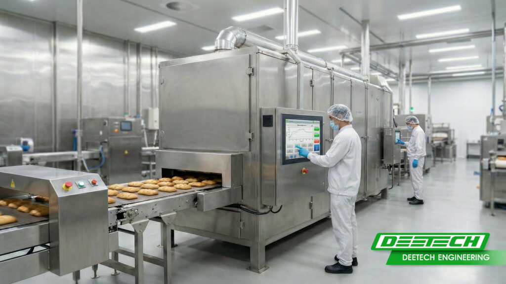 เตาอบต่อเนื่อง ไลน์ผลิต