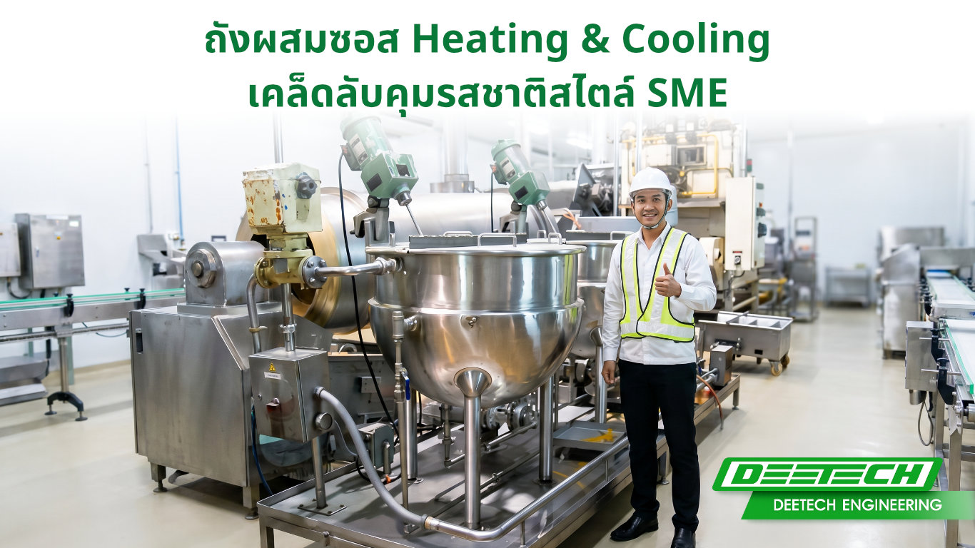 ถังผสมซอส Heating & Cooling เคล็ดลับคุมรสชาติสไตล์ SME