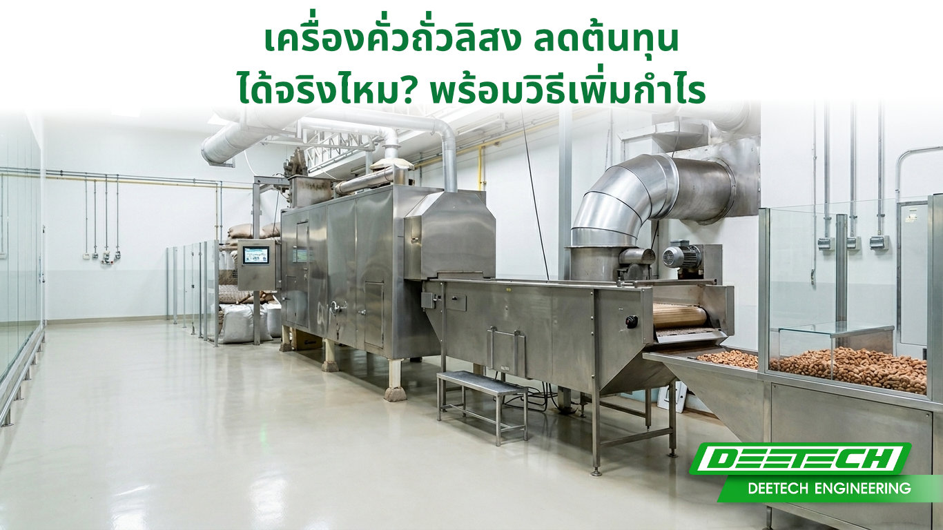 เครื่องคั่วถั่วลิสง ลดต้นทุนได้จริงไหม? พร้อมวิธีเพิ่มกำไร