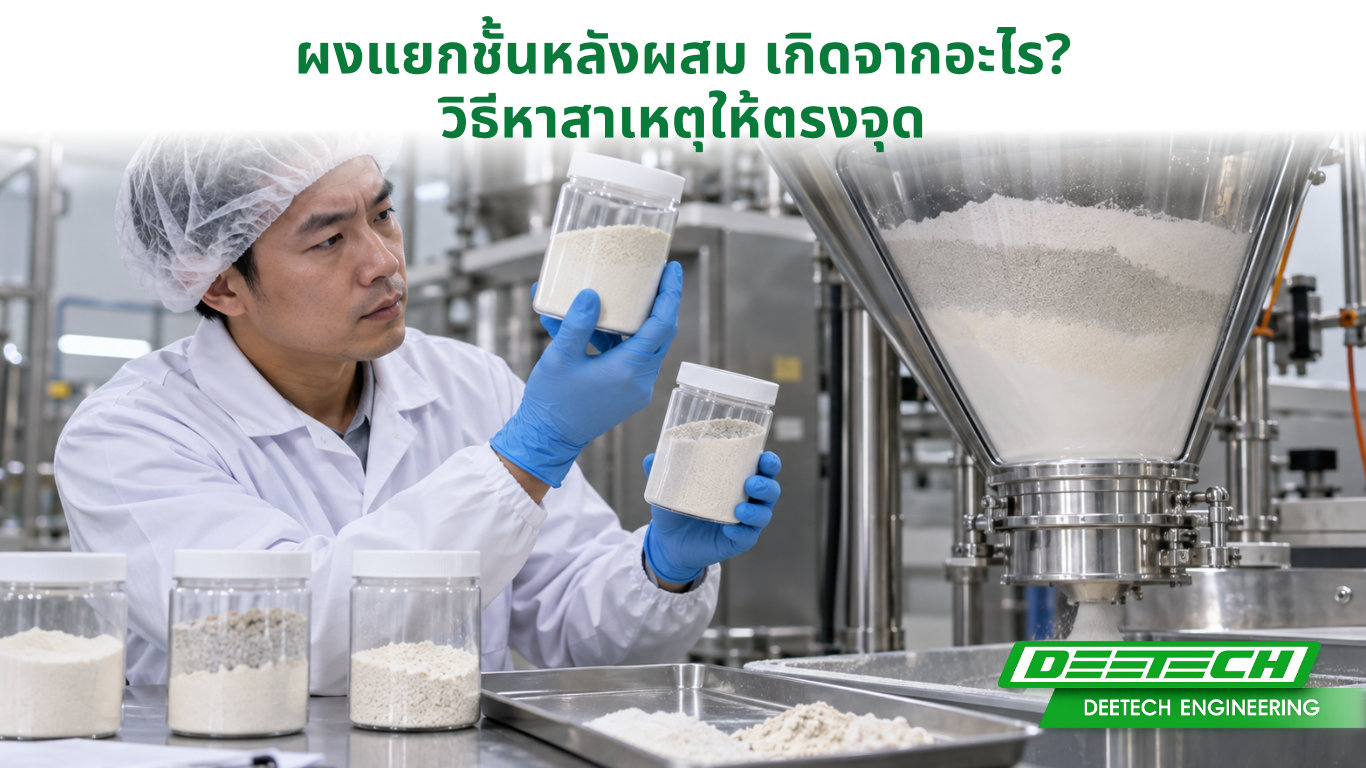 ผงแยกชั้นหลังผสม